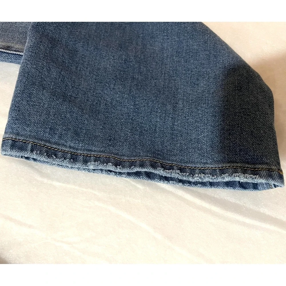 Seven7 Jeans Womens Size 14 Blue Medium Wash Classic Fit‎ Straight Leg Denim